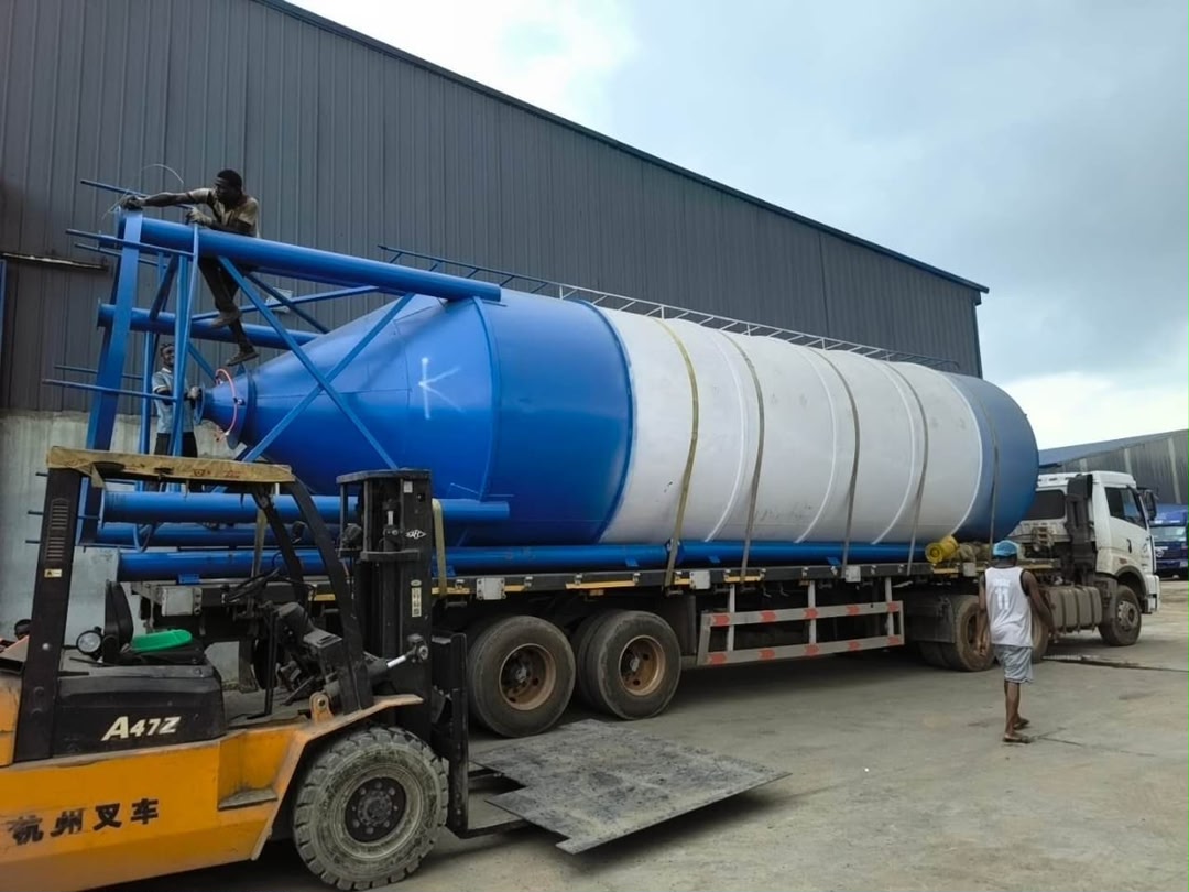 Plant installation team on site